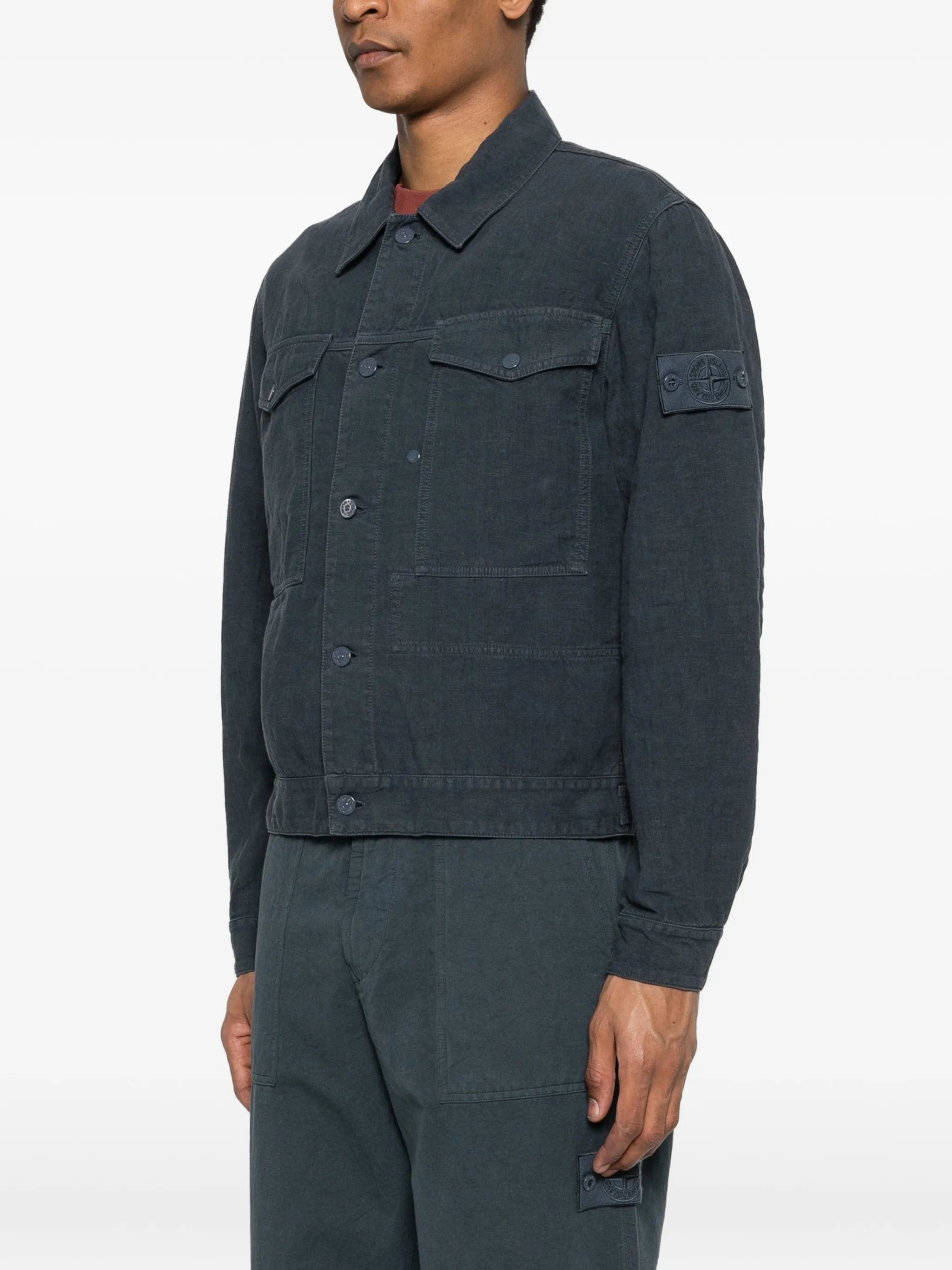 Stone Island buttoned flap - pocket jacket