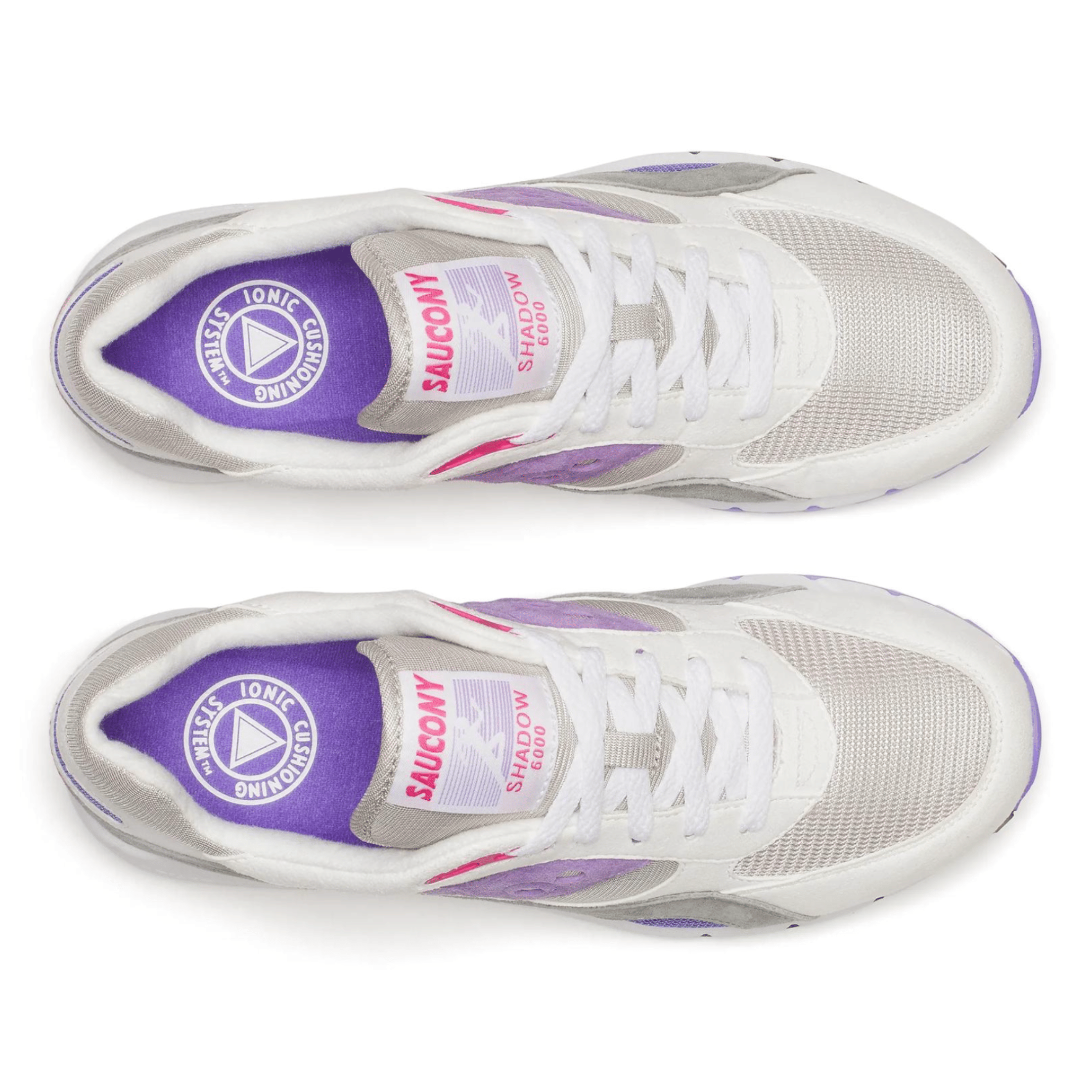 Saucony Men's Shadow 6000 White/Grey/Purple