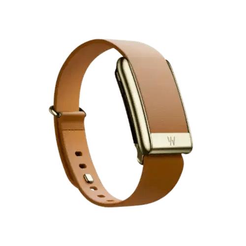 Whoop 5.0 Leatherluxe Tapered Camel with Gold Band (Strap Only)