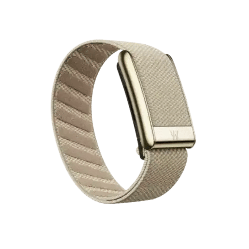 Whoop 5.0 / MG Life Superknit Luxe Dune with Gold Band (Strap Only)