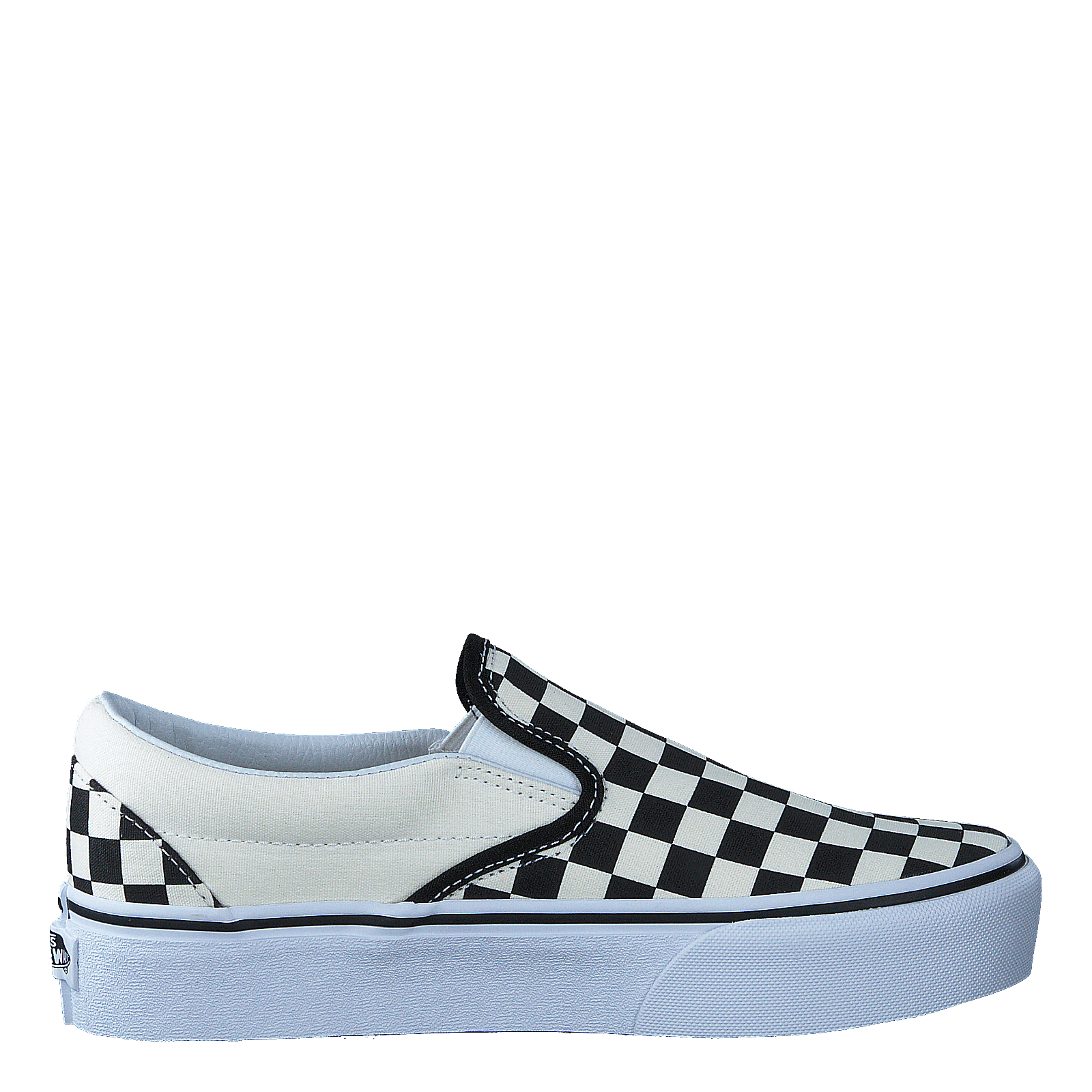 Vans Ua Classic Slip - on Platform Black And White Checker/white