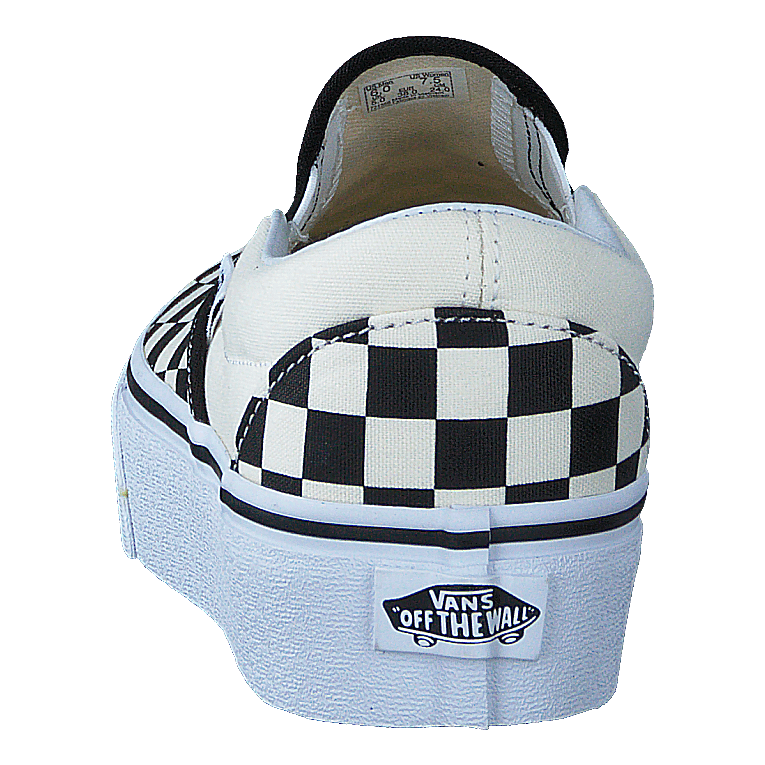 Vans Ua Classic Slip - on Platform Black And White Checker/white