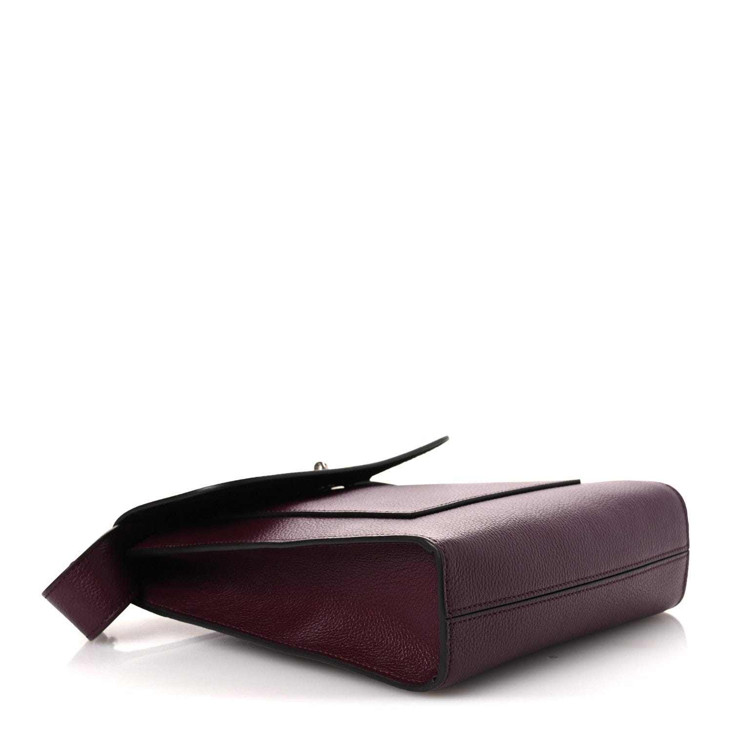 Mulberry Small Classic Grain Calfskin Antony Messenger Crossbody Black Cherry