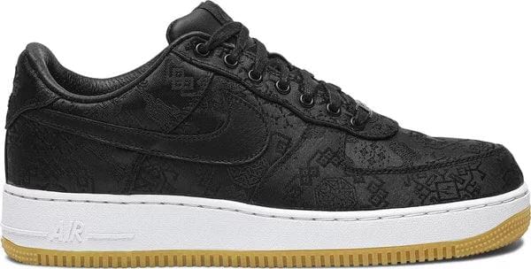 Air Force 1 Fragment Design x CLOT x Air Force 1 Black Silk