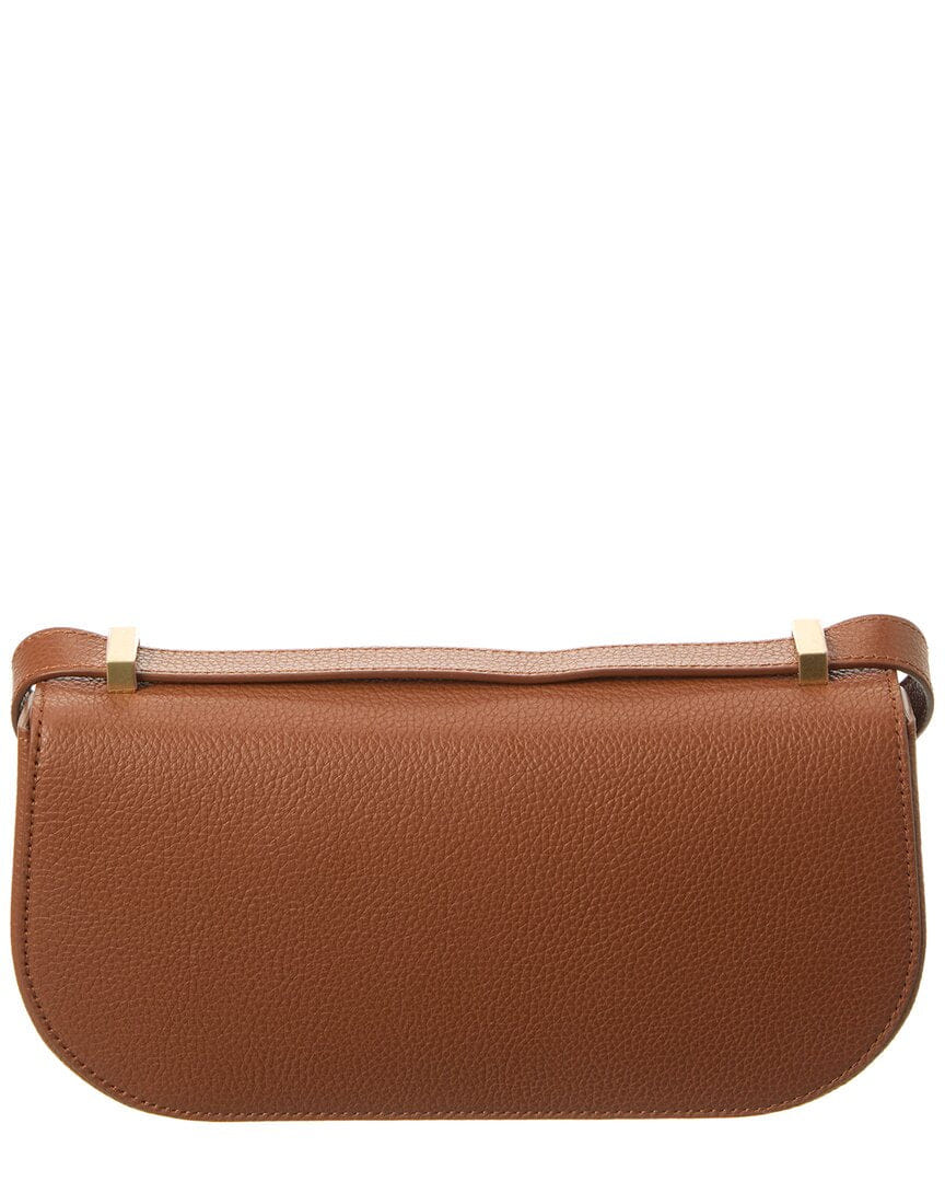 Ferragamo Gancini Double Leather Shoulder Bag