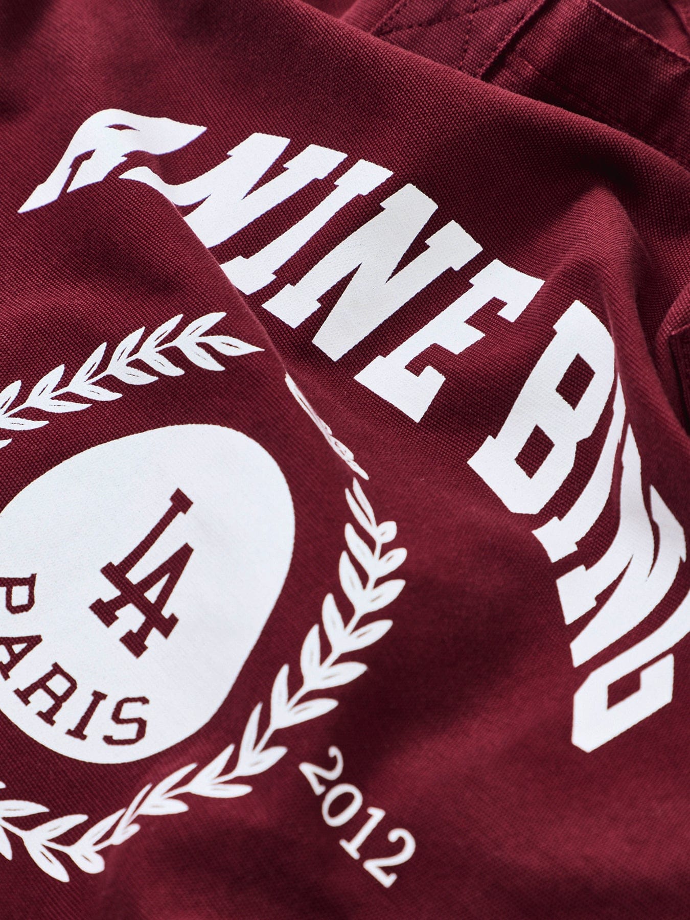 Anine Bing Leo Canvas Tote Bag Burgundy