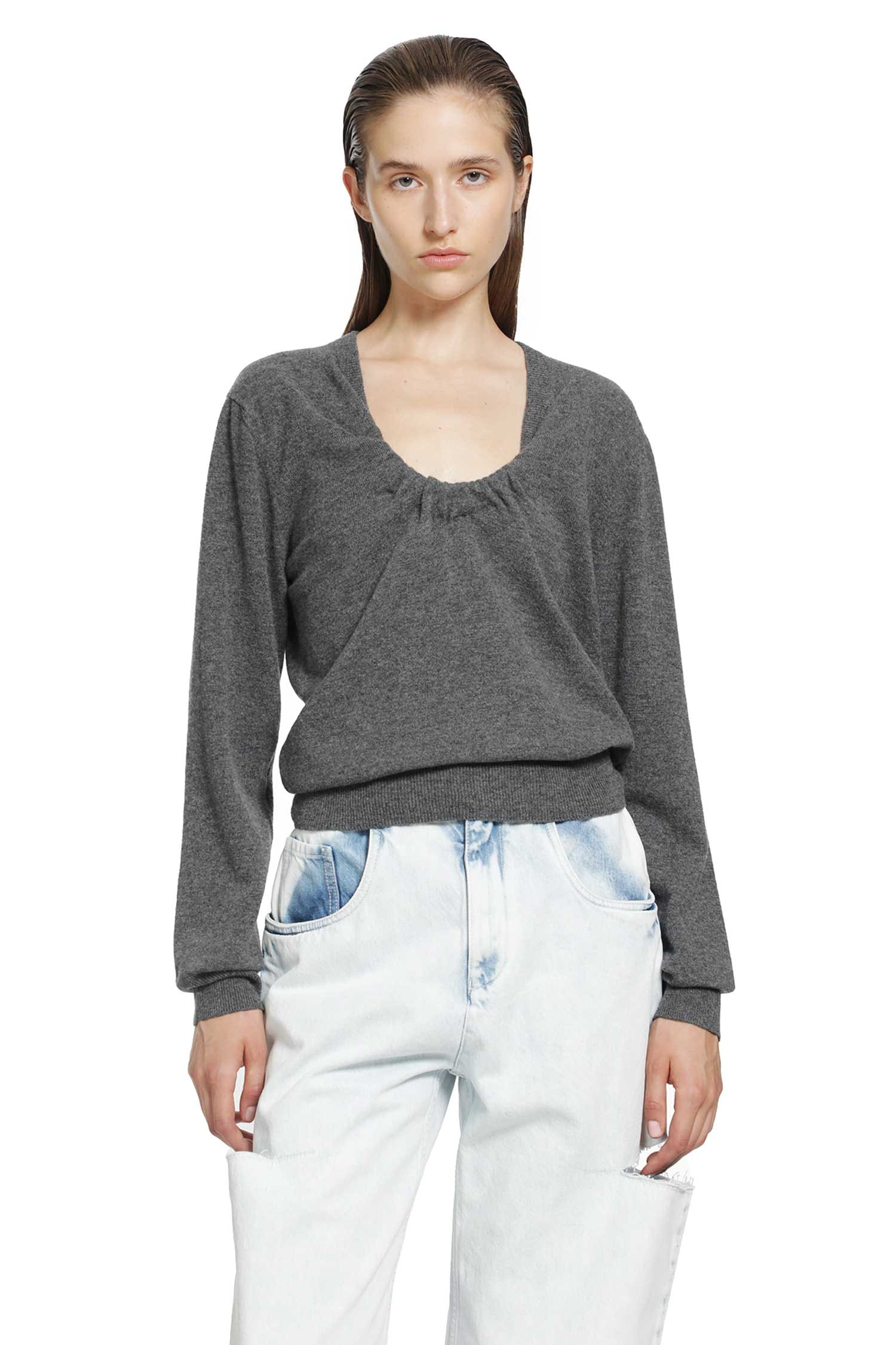 Maison Margiela Twisted Knit Crewneck Sweater