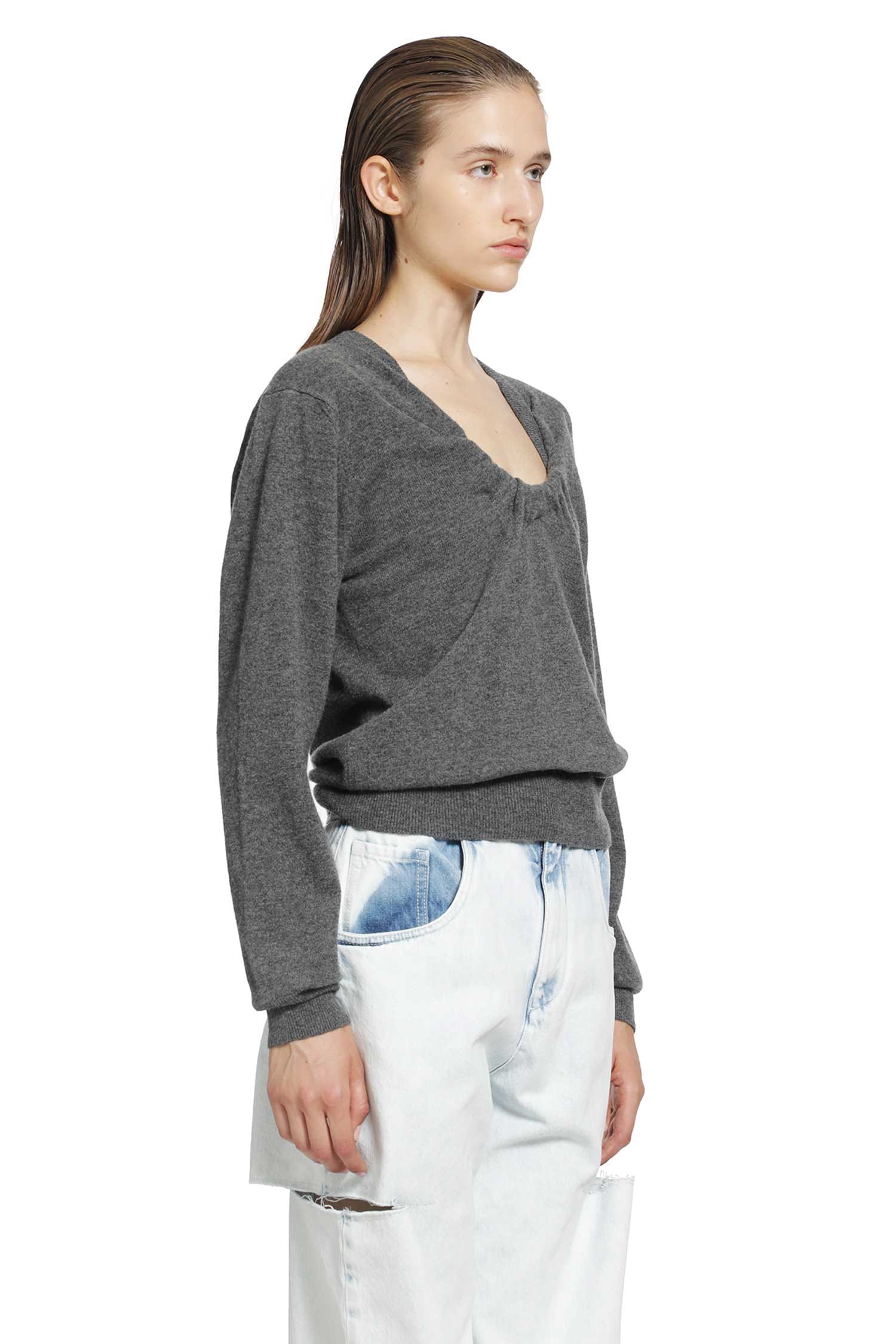 Maison Margiela Twisted Knit Crewneck Sweater