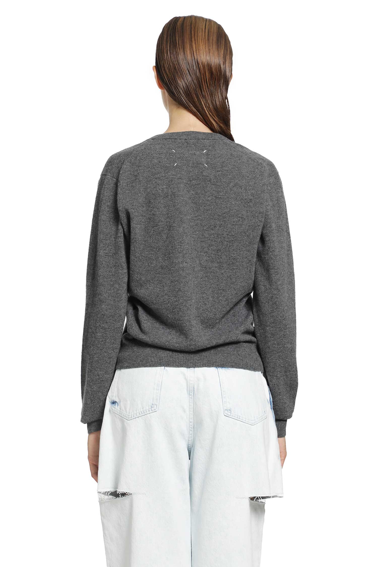 Maison Margiela Twisted Knit Crewneck Sweater