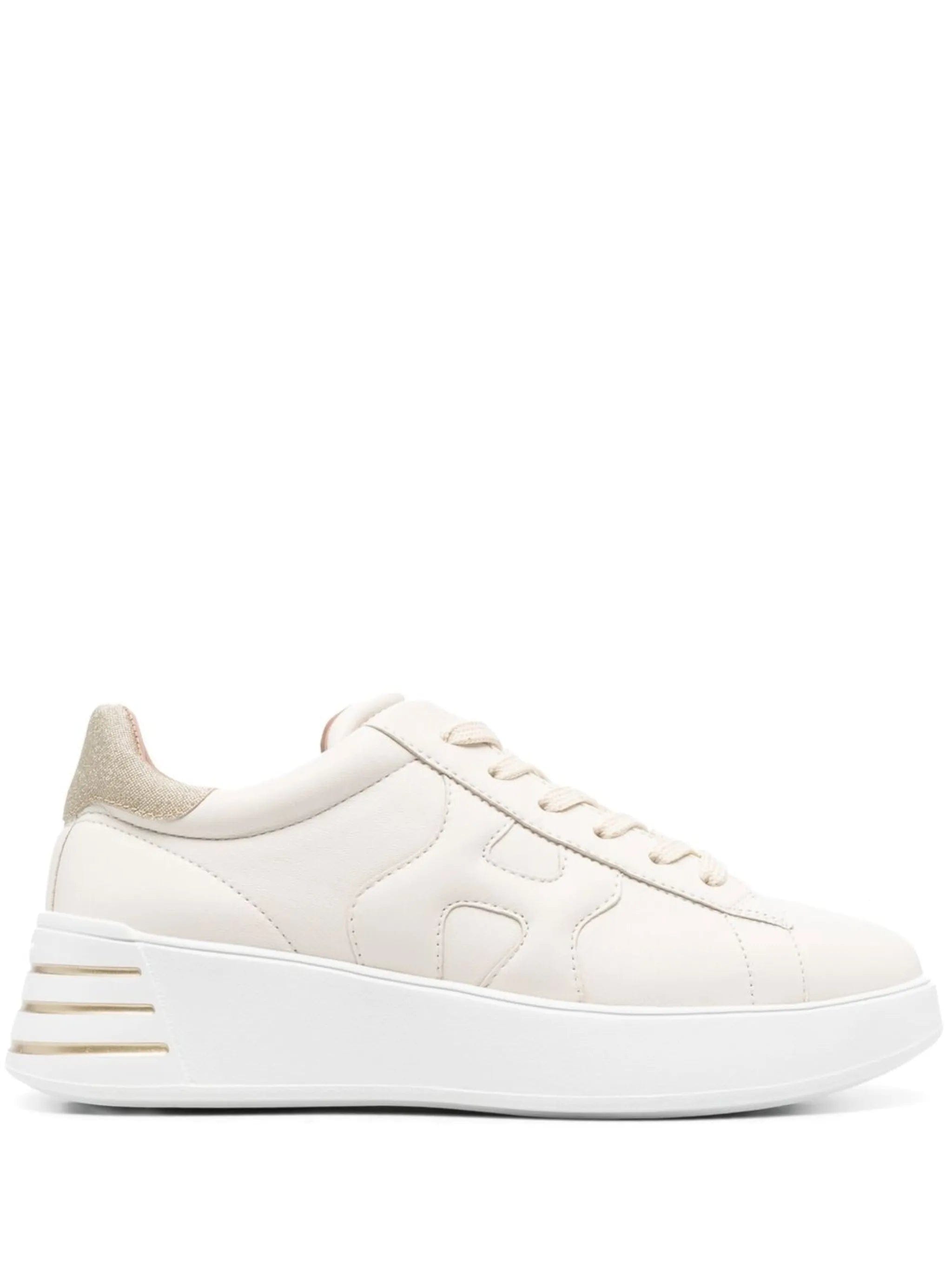 Hogan Rebal glitter - detail leather sneakers
