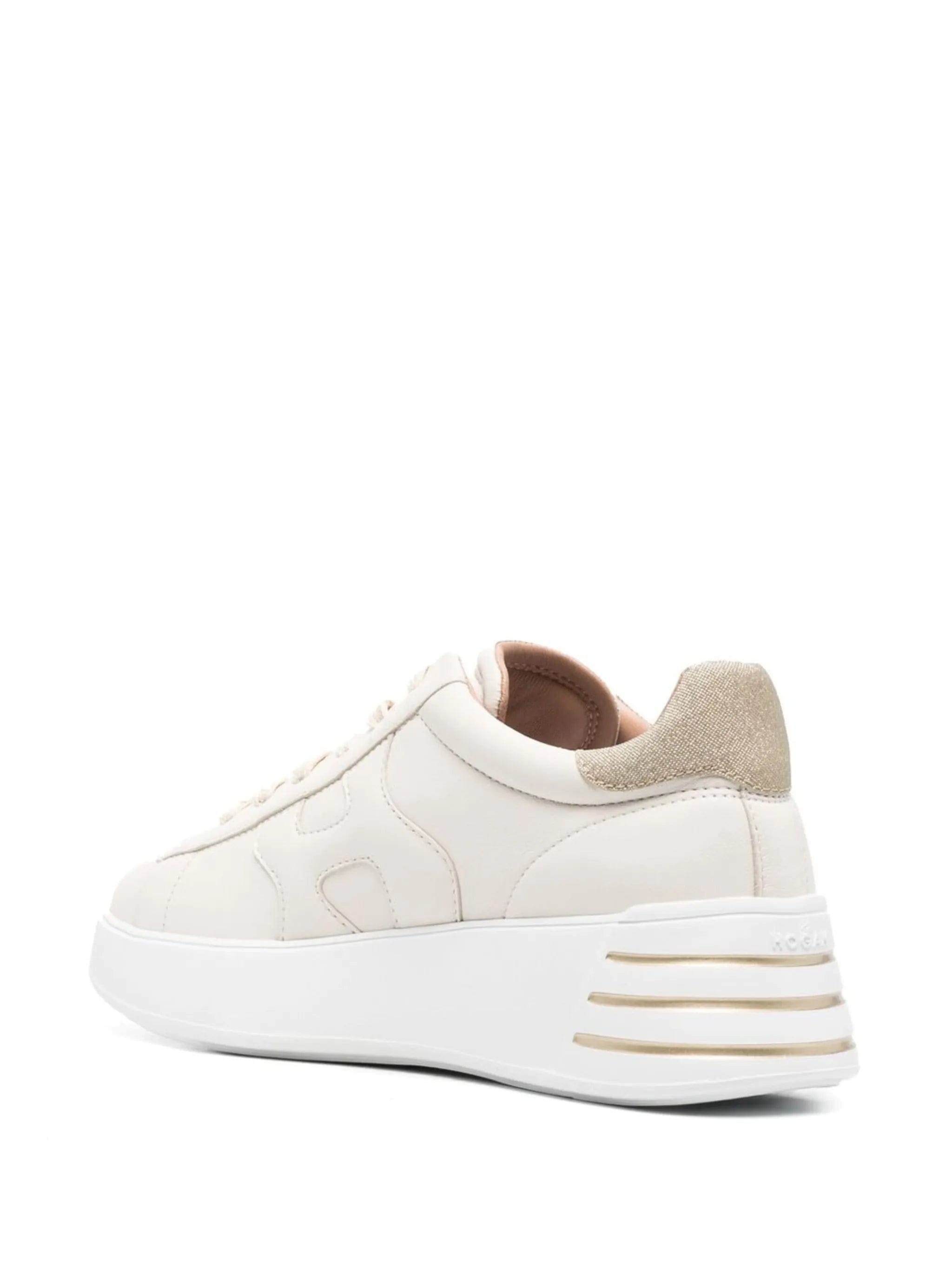 Hogan Rebal glitter - detail leather sneakers