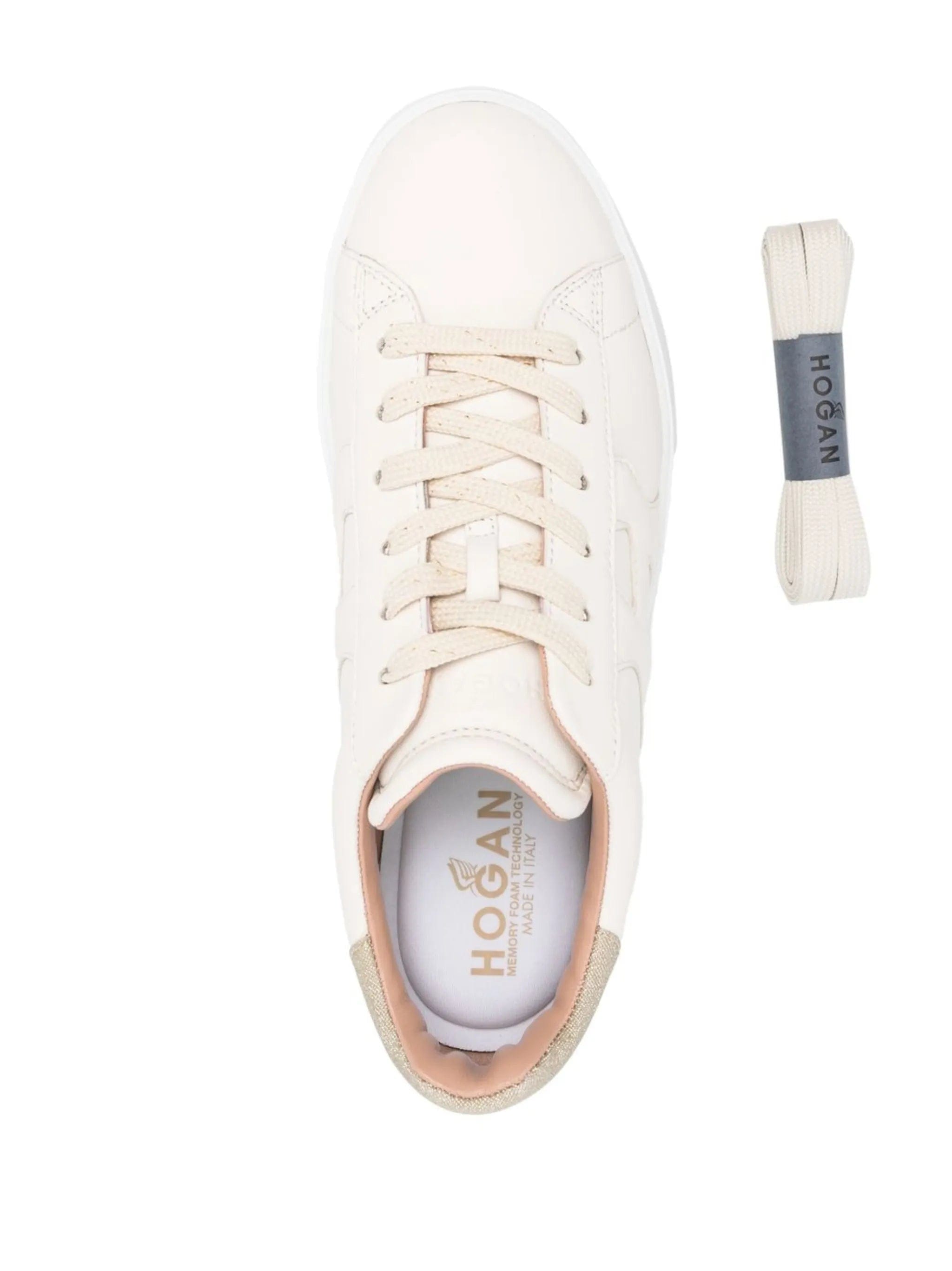 Hogan Rebal glitter - detail leather sneakers