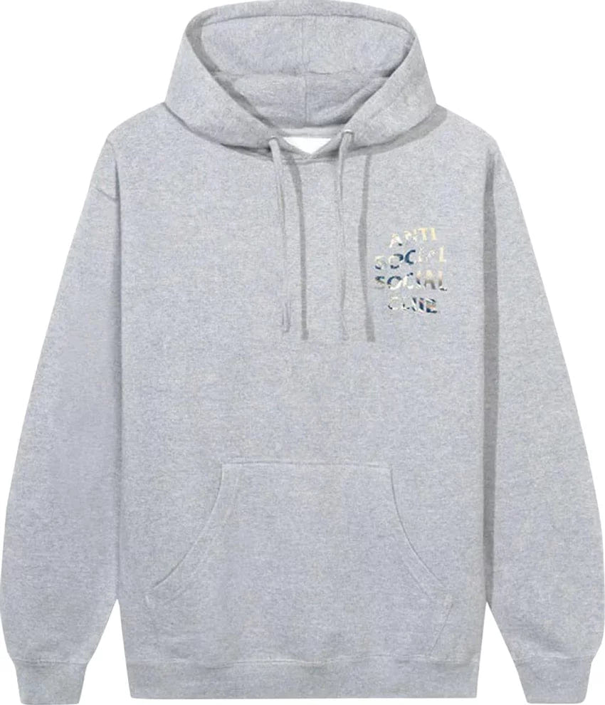 Anti Social Social Club Tonkatsu Heather Hoodie Grey