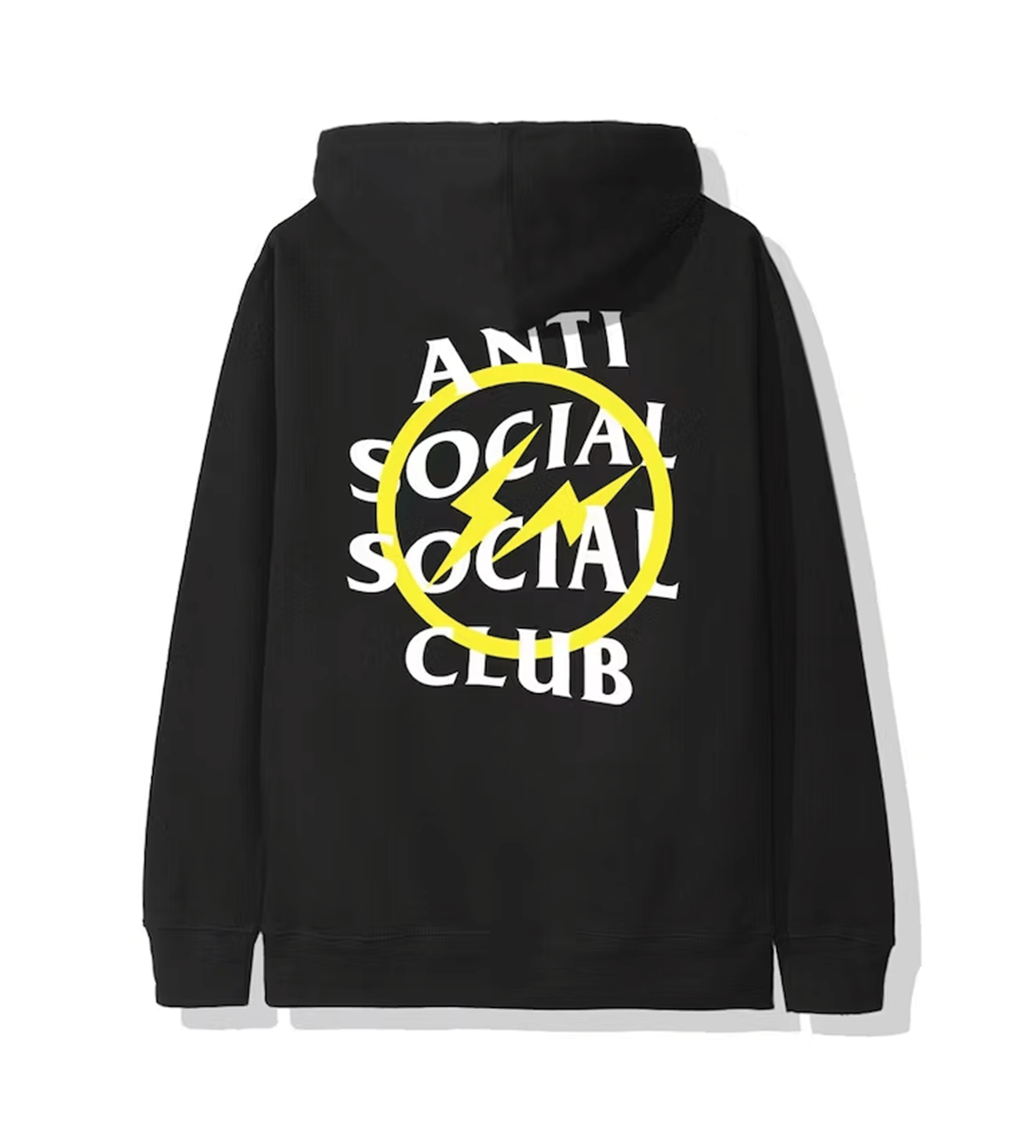 Anti Social Social Club ASSC Yellow Fragment Black Hoodie
