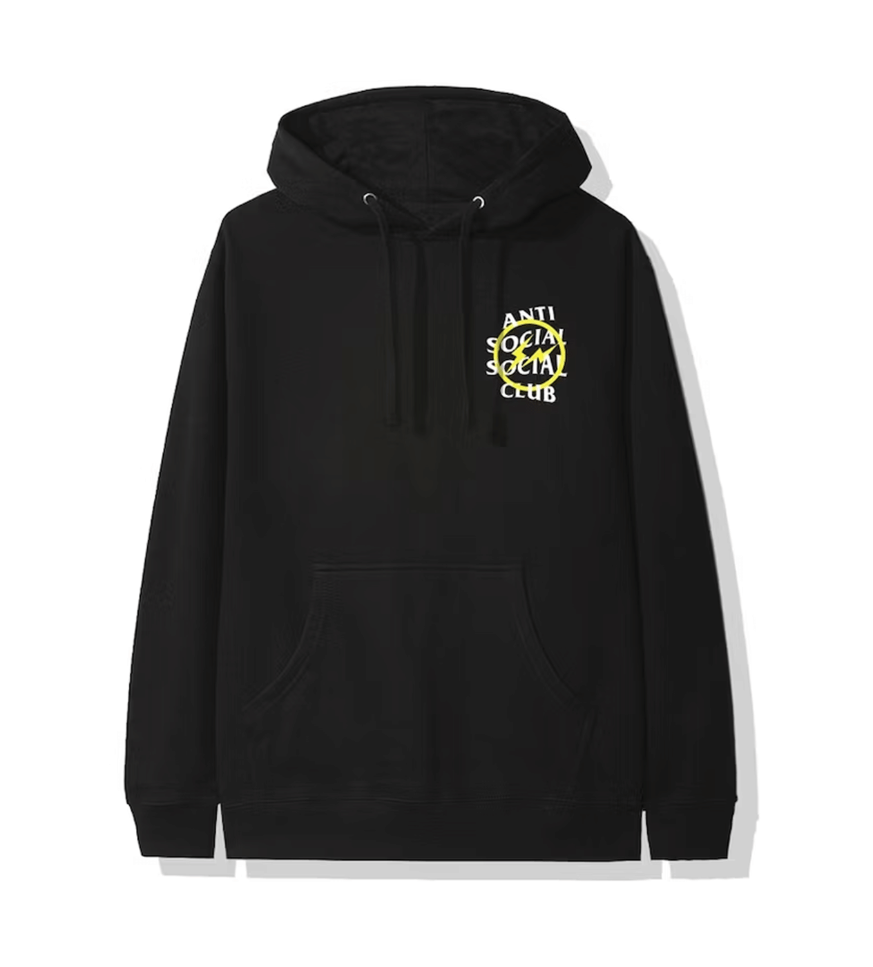 Anti Social Social Club ASSC Yellow Fragment Black Hoodie