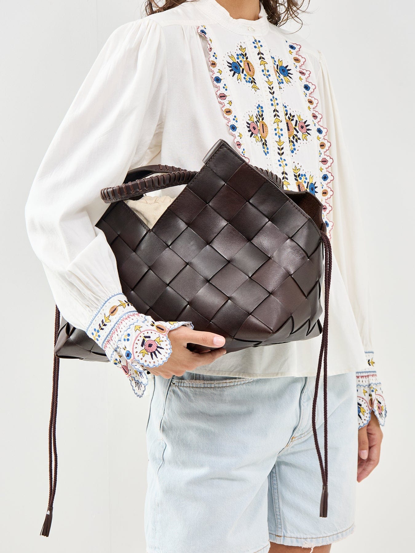 Dragon Diffusion Castello Shoulder Tote Brown