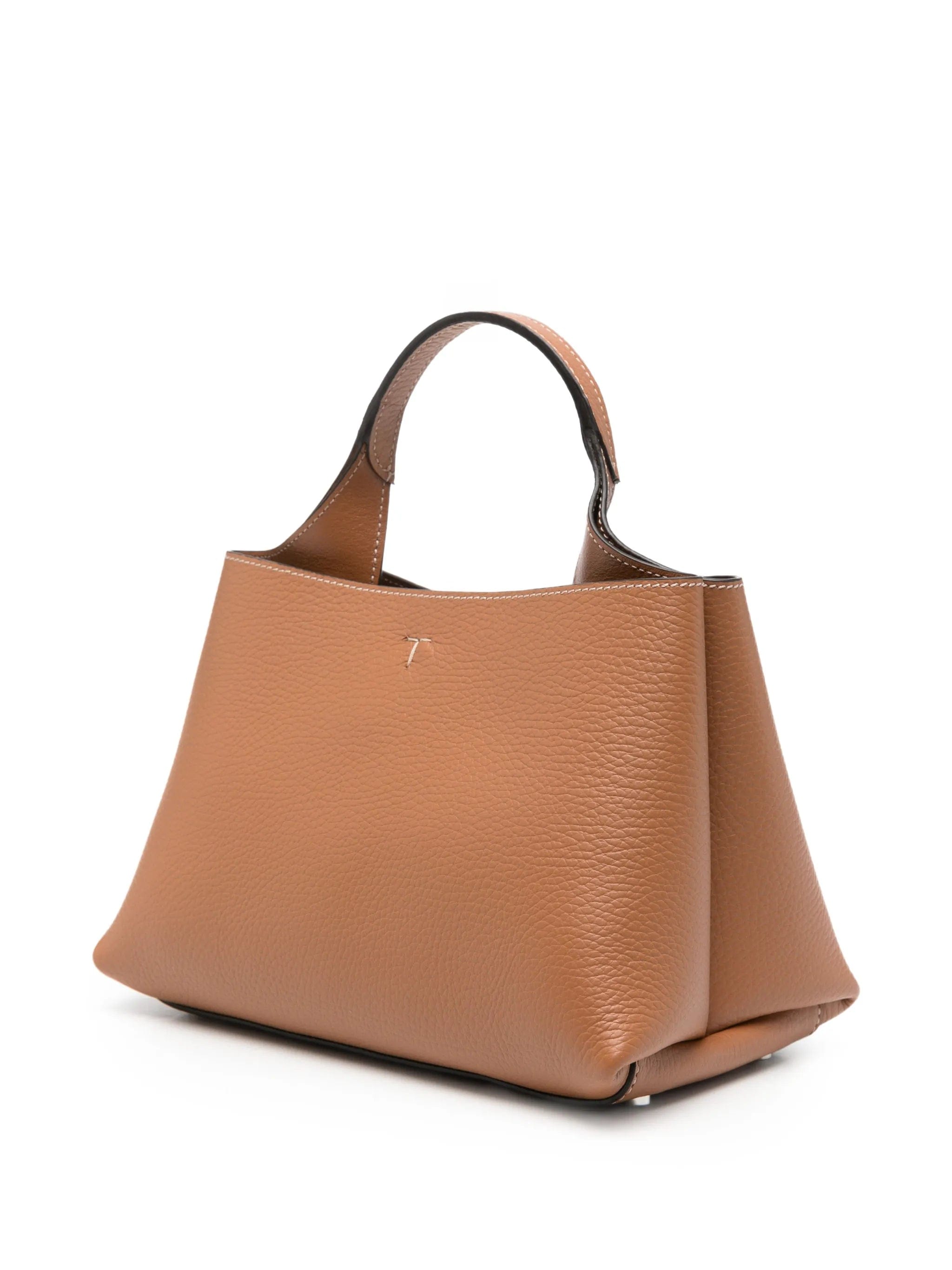 Tod's T - logo grained leather tote bag