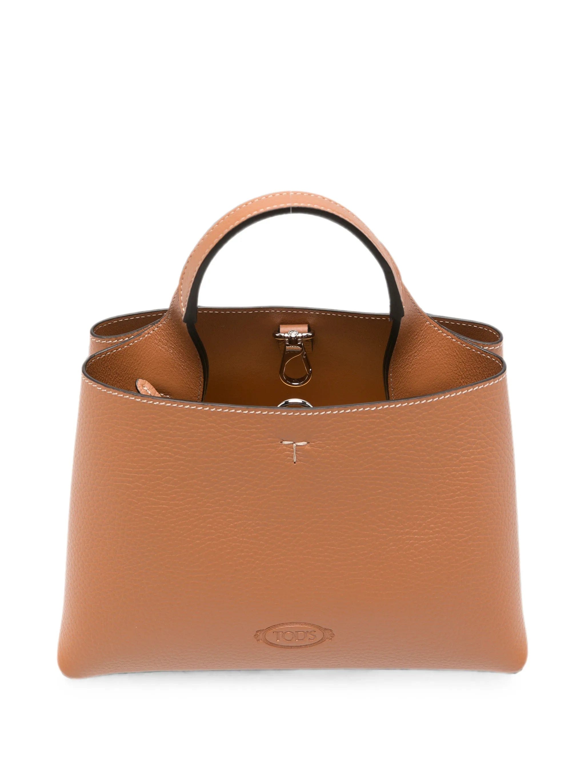 Tod's T - logo grained leather tote bag
