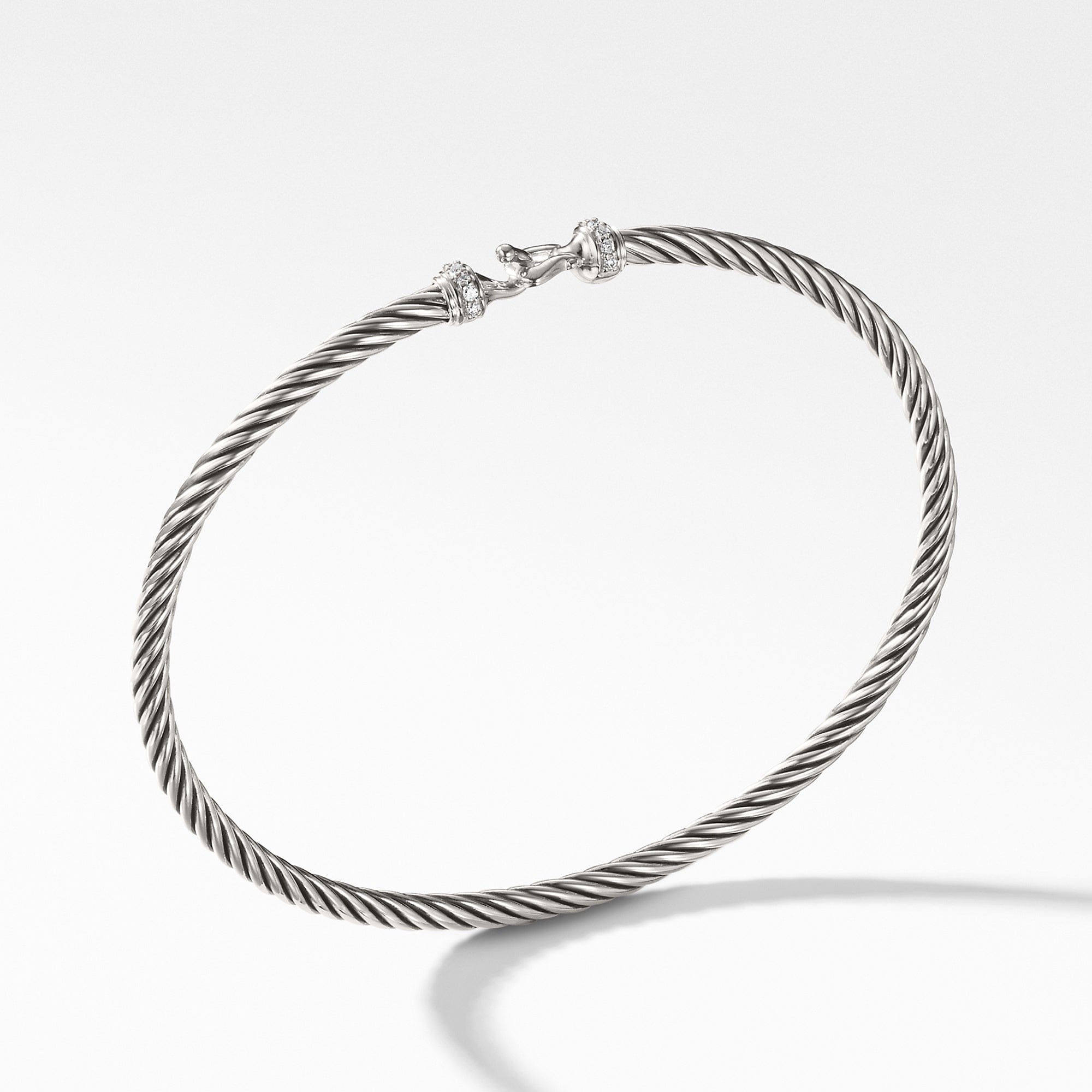 David Yurman Cable Buckle Bracelet with Diamonds - B09543DSSADI