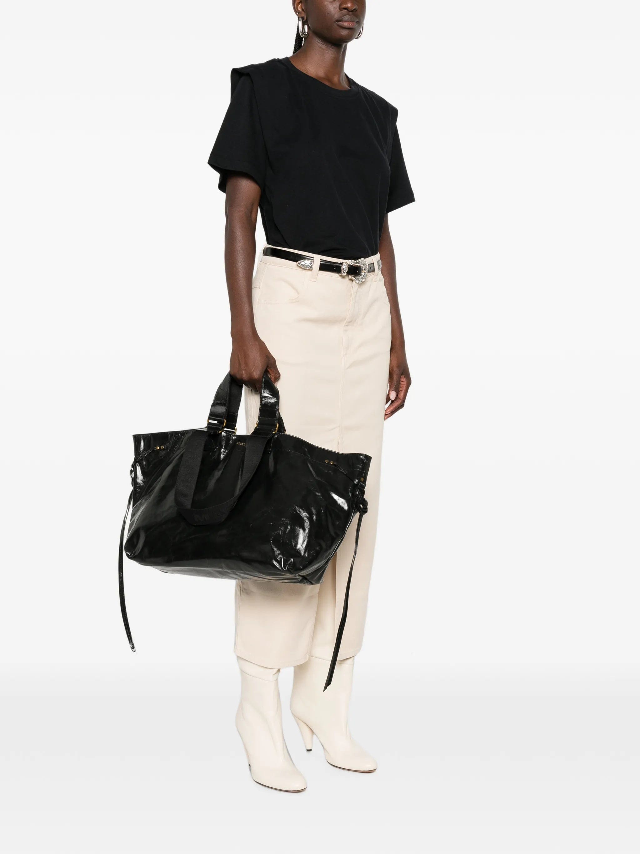Isabel Marant Wardy leather tote bag