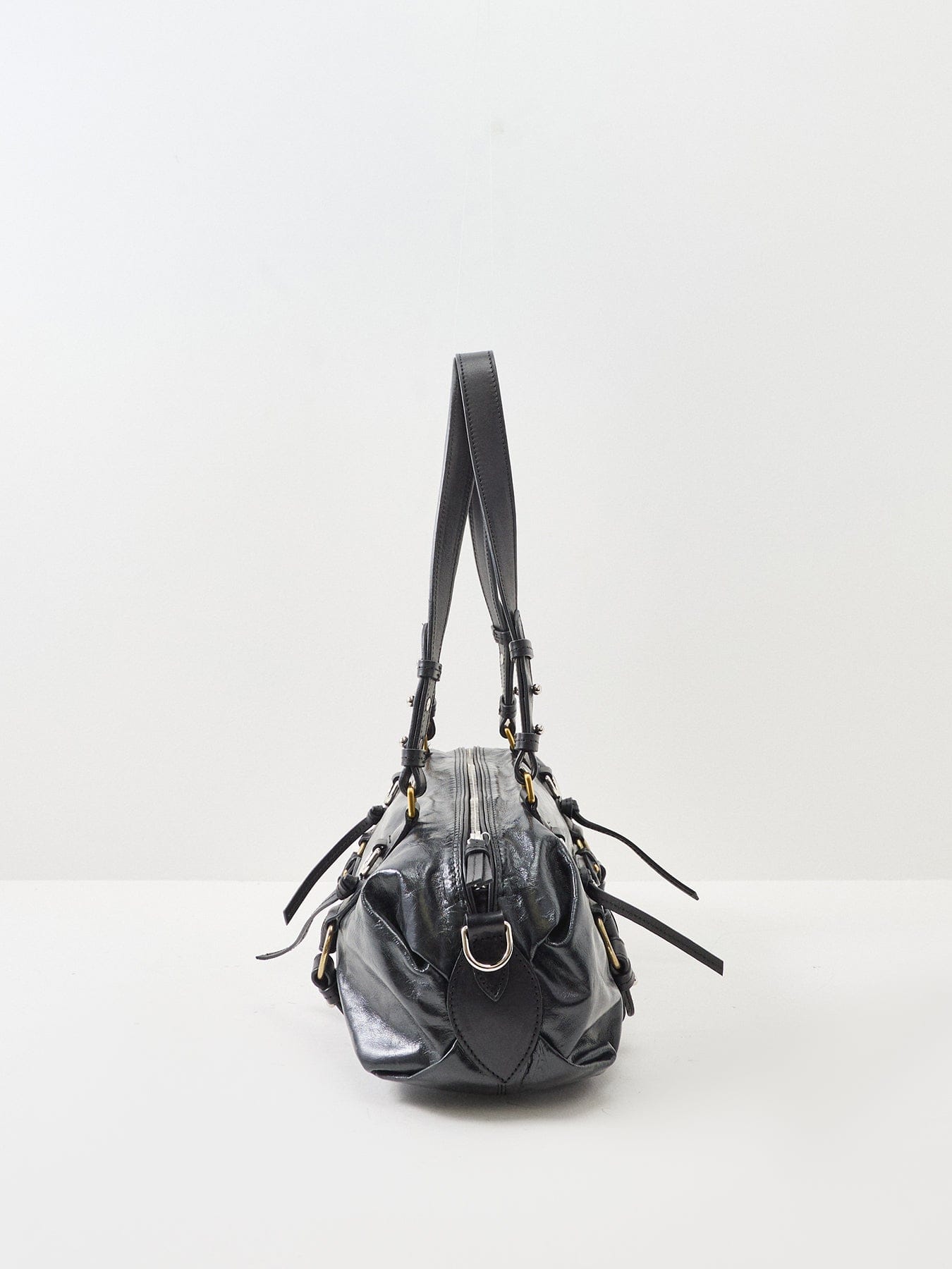 Isabel Marant Tilpa Mini Leather Tote Bag Black