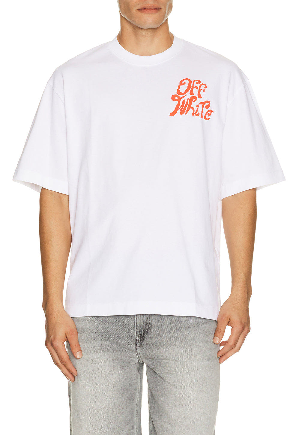 OFF-WHITE Grass Ink Logo Skate T-Shirt