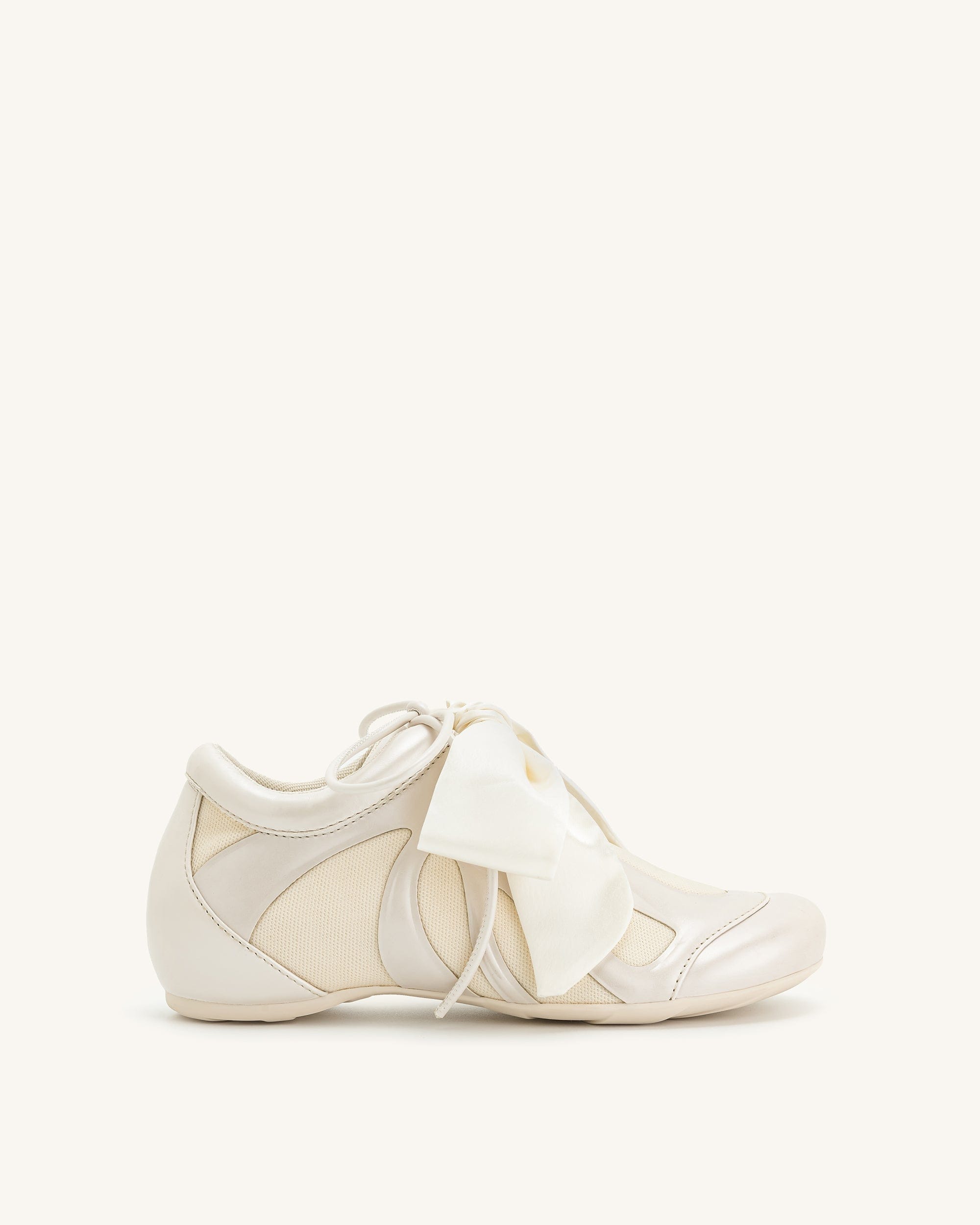 Jw Pei Rosie Bow Tie Low Top Sneakers White