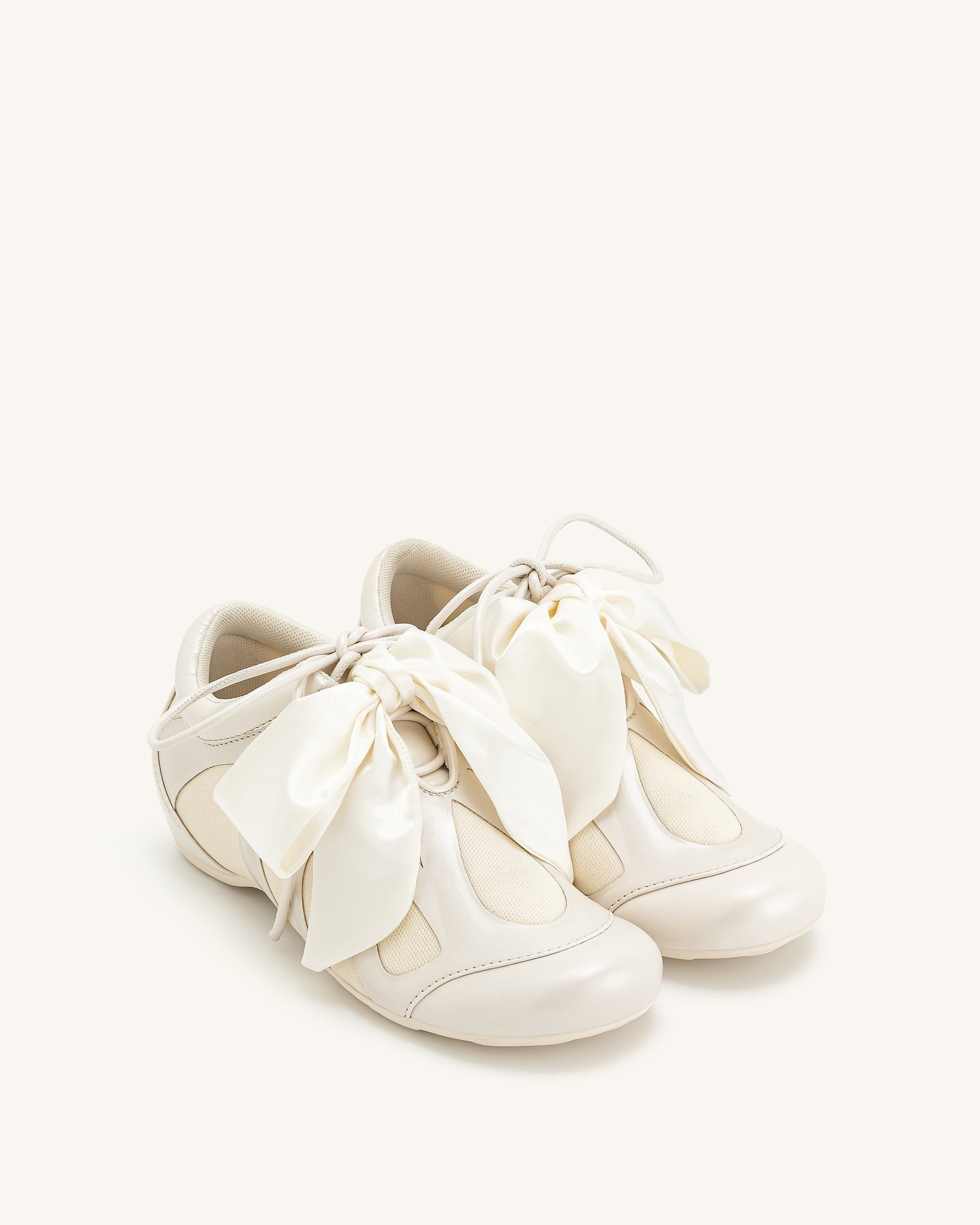 Jw Pei Rosie Bow Tie Low Top Sneakers White