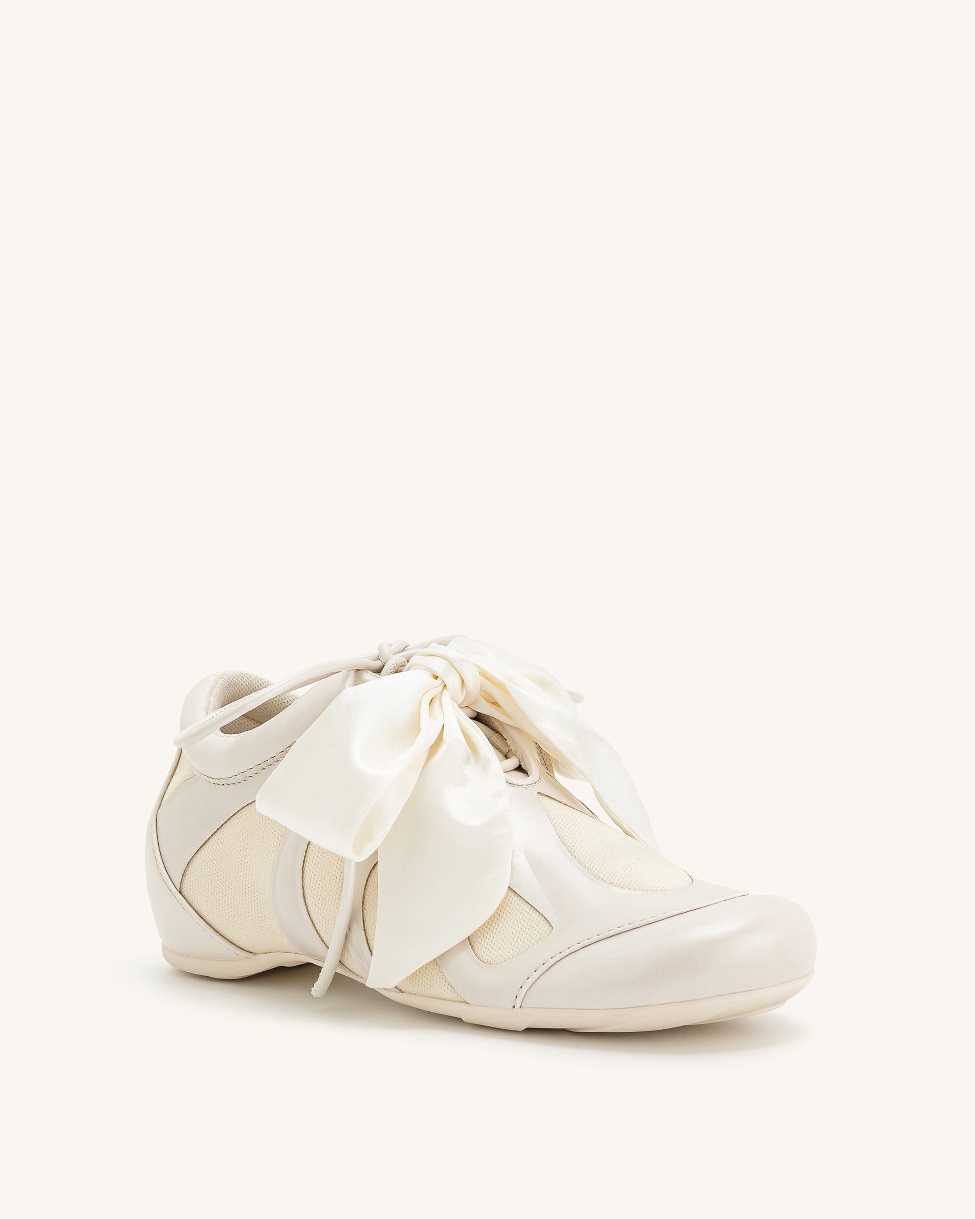Jw Pei Rosie Bow Tie Low Top Sneakers White