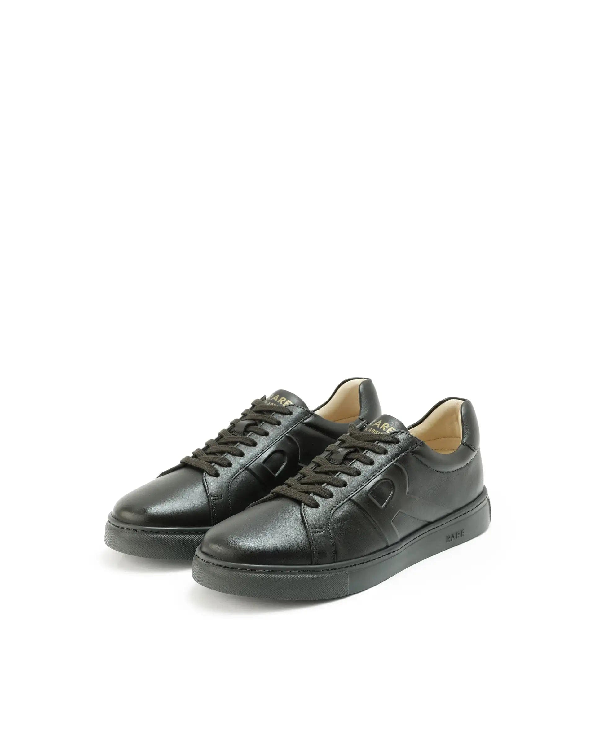 RAREZ Rare Rabbit Men's Odessa Green Genuine Leather Round Toe Low - Top Lace - Up Monochromatic Sneaker
