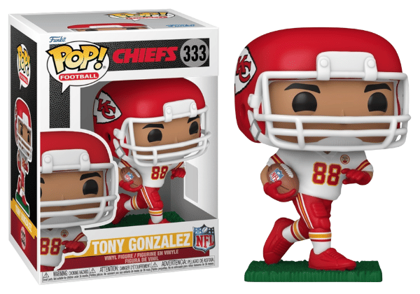 Funko Pop! Tony Gonzalez, Kansas City Chiefs, NFL 333 Vinyl Figure in PopShield Protector