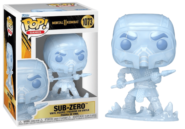 Funko Pop! Sub - Zero, Fatality, Mortal Kombat 1073 Vinyl Figure in PopShield Protector