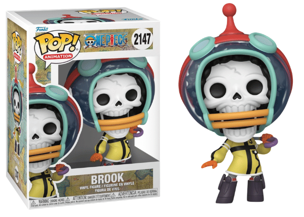 Funko Pop! Brook, Egghead, One Piece 2147 Vinyl Figure in PopShield Protector