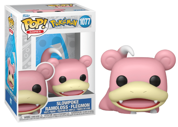 Funko Pop! Slowpoke, Pokémon 1077 Vinyl Figure in PopShield Protector