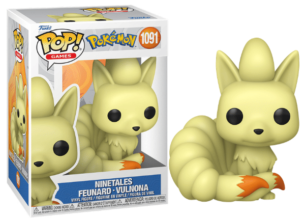 Funko Pop! Ninetales, Pokémon 1091 Vinyl Figure in PopShield Protector