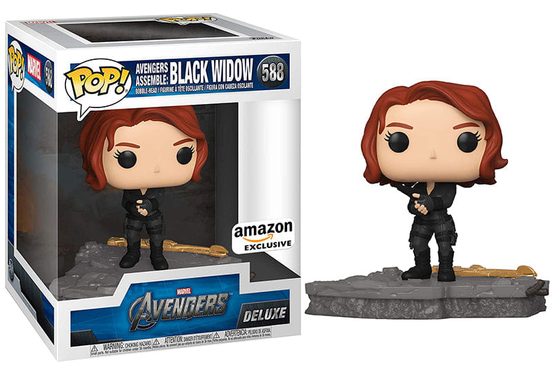 Funko Pop! Avengers Assemble: Black Widow Deluxe, Avengers 588 - Amazon Exclusive Vinyl Figure
