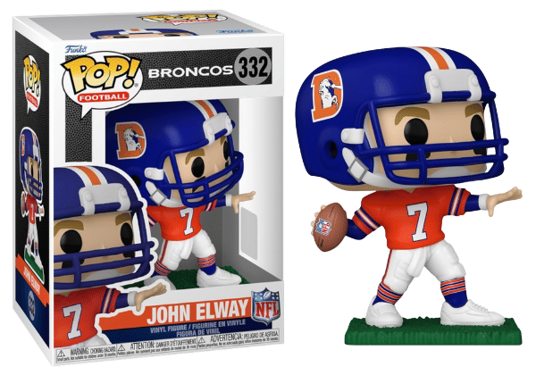 Funko Pop! John Elway, Denver Broncos, NFL 332 Vinyl Figure in PopShield Protector