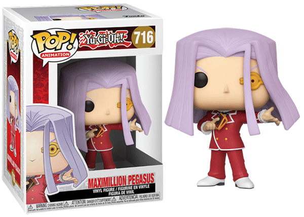 Funko Pop! Maximillion Pegasus Yu - Gi - Oh! 716 Vinyl Figure in PopShield Protector