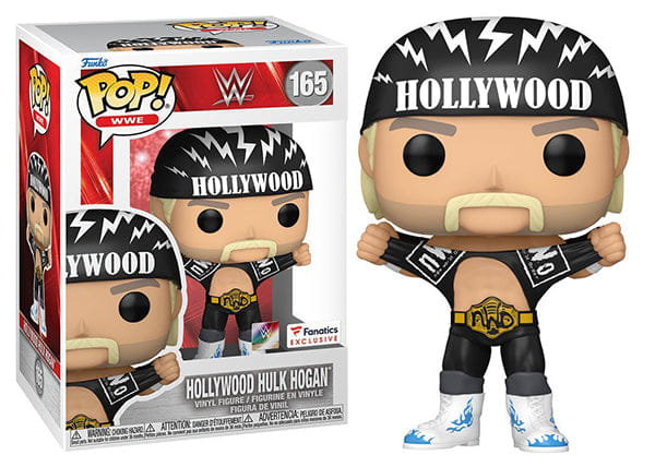 Funko Pop! Hollywood Hulk Hogan WWE 165 - Fanatics Exclusive **Missing Sticker** Vinyl Figure in PopShield Protector