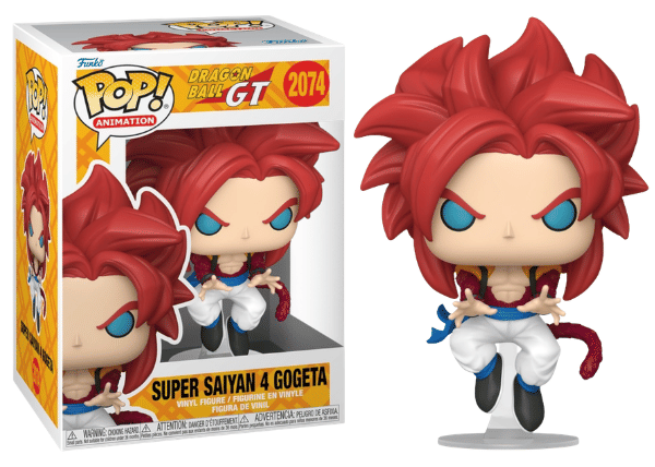 Funko Pop! Super Saiyan 4 Gogeta, Dragon Ball GT 2074 Vinyl Figure in PopShield Protector