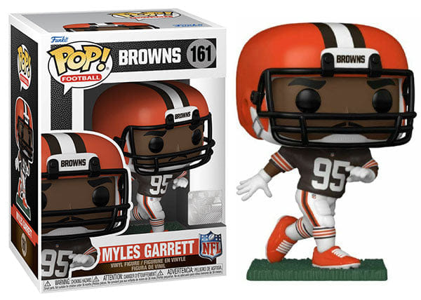 Funko Pop! Myles Garrett Cleveland Browns, NFL 161 Vinyl Figure in PopShield Protector