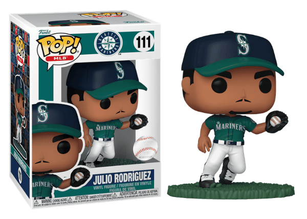 Funko Pop! Julio Rodríguez, MLB 111 Vinyl Figure in PopShield Protector