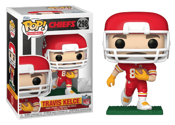 Funko Pop! Travis Kelce, Kansas City Chiefs, NFL 298 Vinyl Figure in PopShield Protector