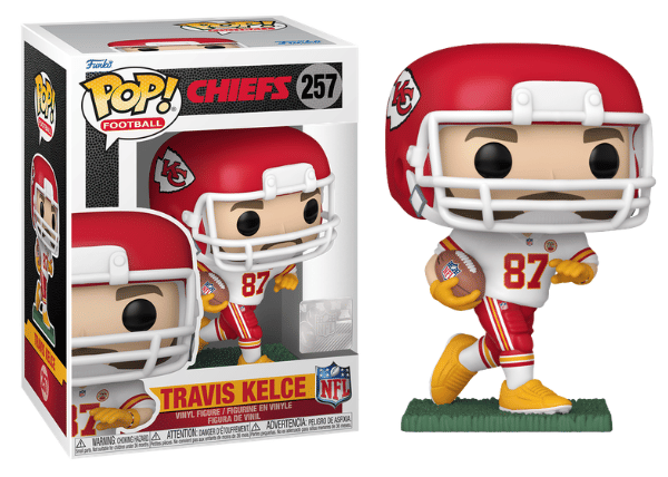 Funko Pop! Travis Kelce, Kansas City Chiefs, NFL 257 Vinyl Figure in PopShield Protector