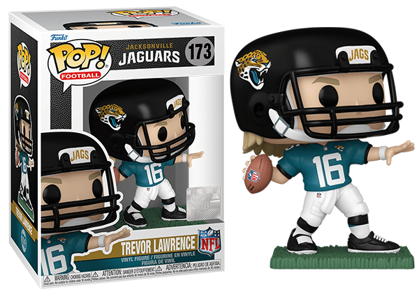 Funko Pop! Trevor Lawrence Jacksonville Jaguars, NFL 173 Vinyl Figure in PopShield Protector