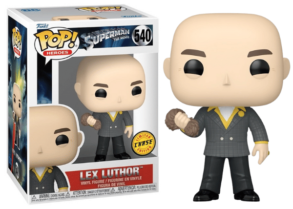 Funko Pop! Lex Luthor Bald, Superman The Movie 540 **Chase** Vinyl Figure in PopShield Protector