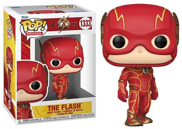Funko Pop! The Flash The Flash Movie 1333 Vinyl Figure in PopShield Protector