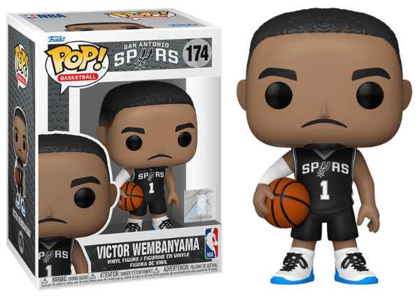 Funko Pop! Victor Wembanyama San Antonio Spurs, NBA 174 Vinyl Figure in PopShield Protector