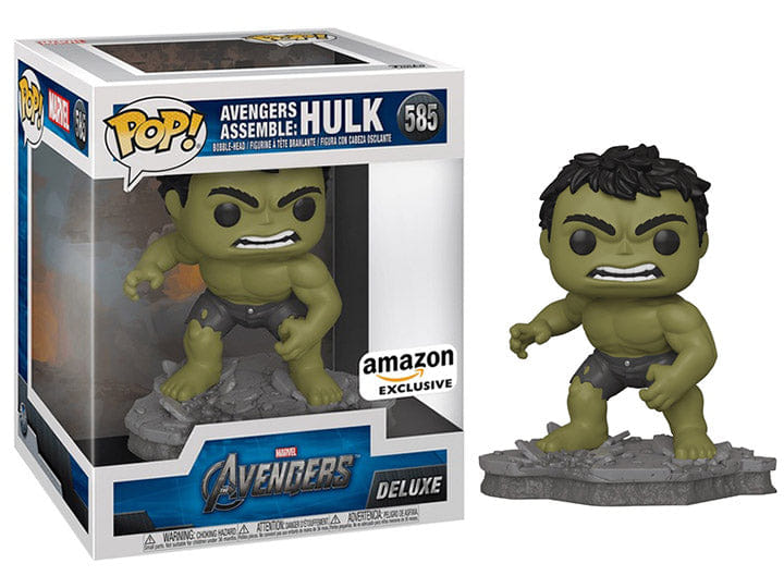 Funko Pop! Avengers Assemble: Hulk Deluxe, Avengers 585 - Amazon Exclusive Vinyl Figure