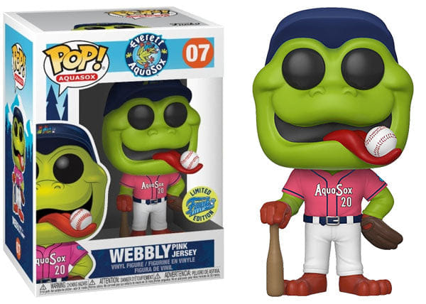 Funko Pop! Webbly Pink Jersey Everett Aquasox 07 - Funko Field Exclusive Vinyl Figure